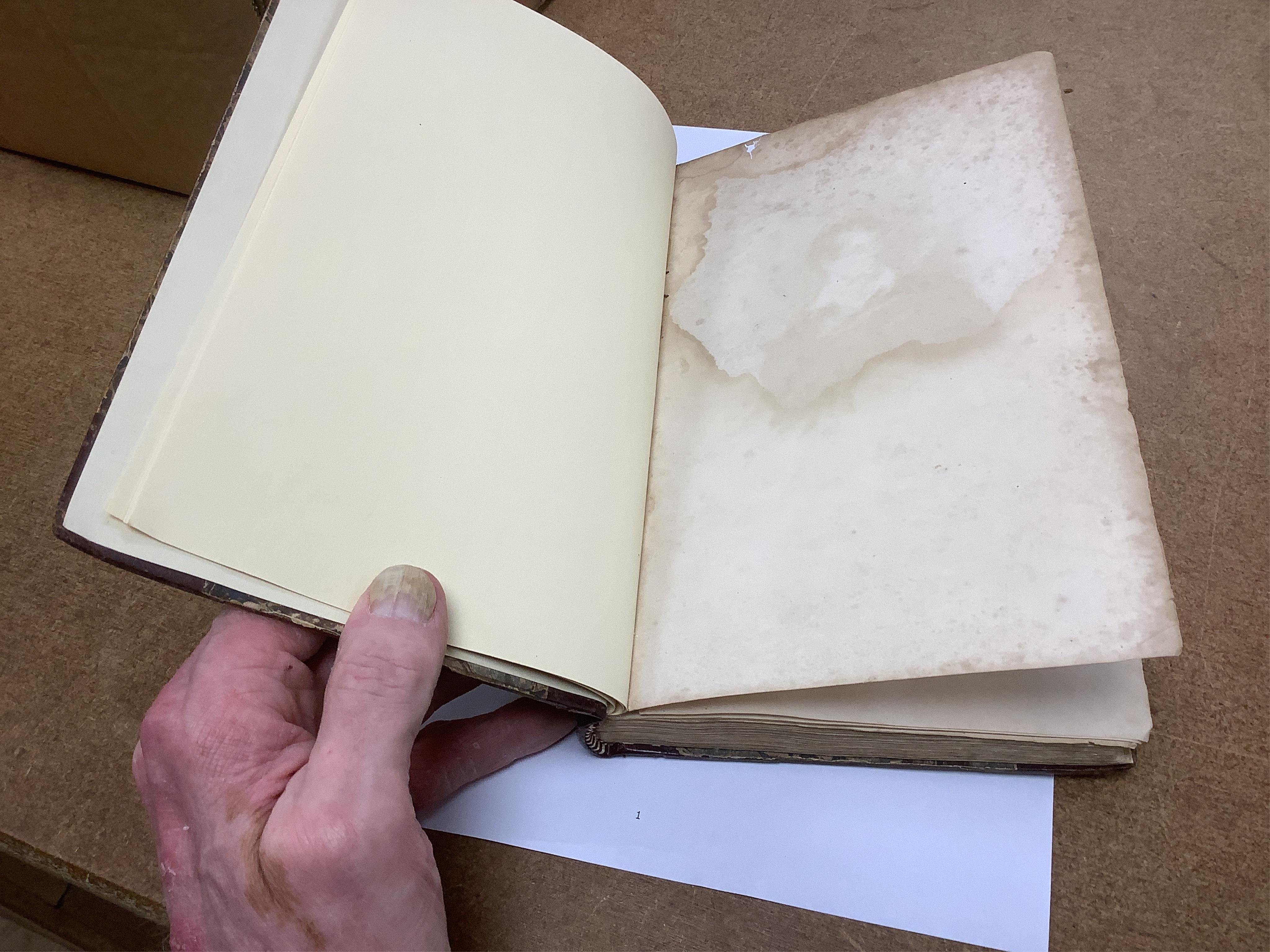 Medwin, Thomas - Conversations of Lord Byron noted During a Residence at Pisa, in the years 1821 and 1822, 2 vols, 12mo, half calf, Henry Colburn and Ruchard Bentley, London, 1830; another copy - 2 vols in 1, 8vo, half c